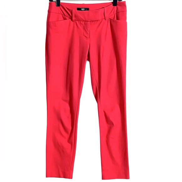 4 Pair Capris Dress Pants Gray, Pink, Red & White Bundle Office Workwear Size 2 - Picture 6 of 14